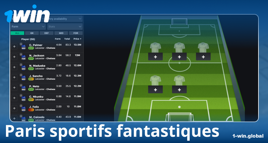 Jouer au fantasy sport chez 1Win France