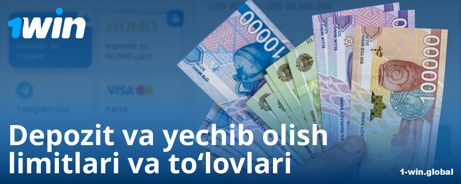 O‘zbekistonlik o‘yinchilar uchun minimal va maksimal depozit