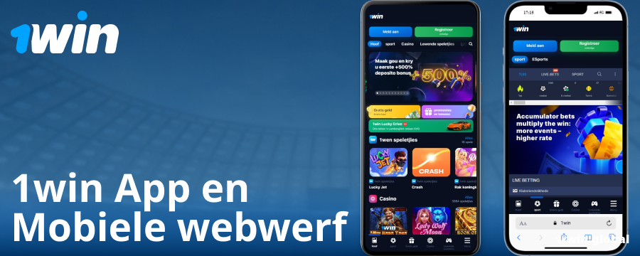 Selfoon app vir 1Win spelers