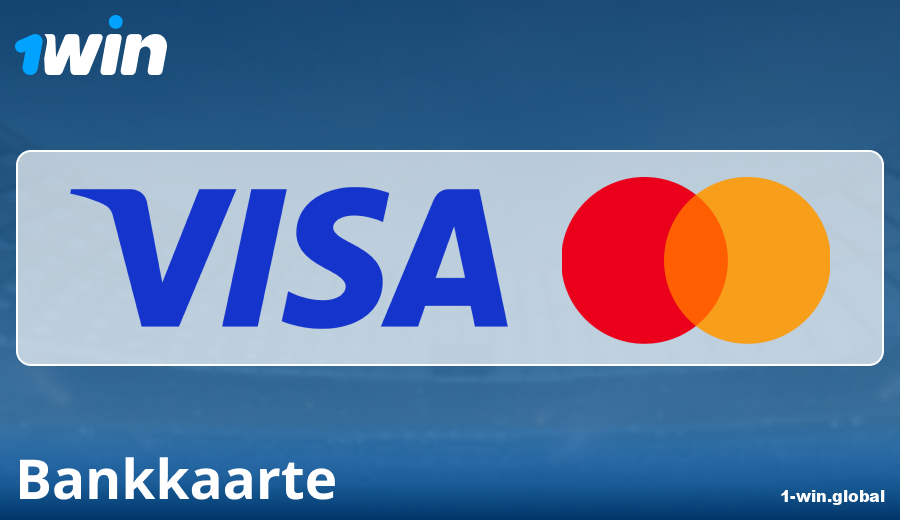 Betalings kenmerke via bankkaarte by 1Win