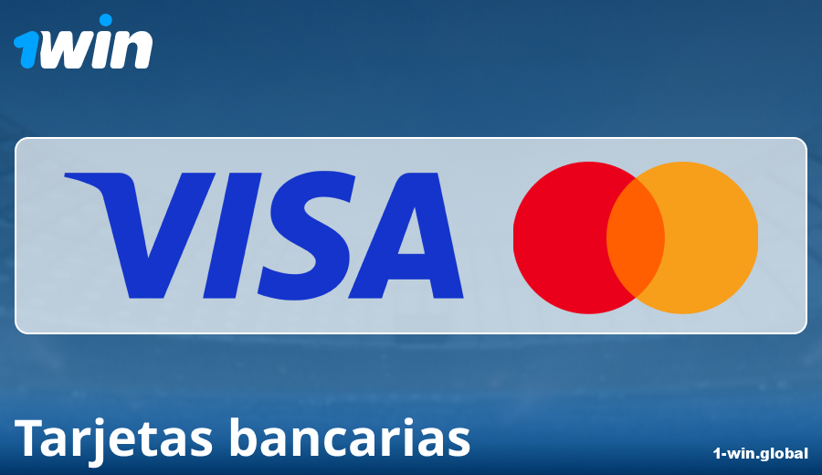 Características de pagos con tarjetas bancarias en 1Win ES