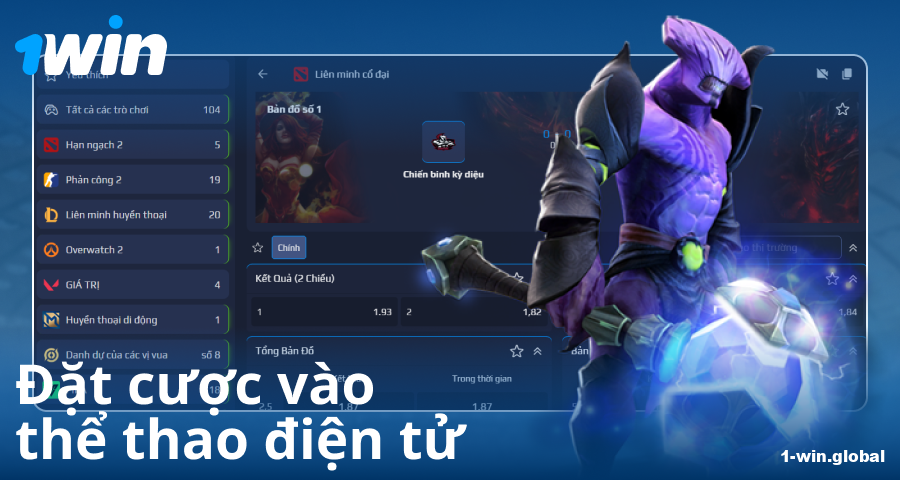 Cá cược e-sport cho người chơi Việt tại 1Win