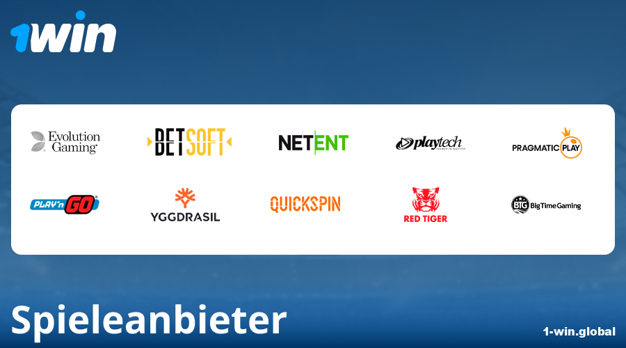 Entwickler von Casinospielen bei 1Win Deutschland
