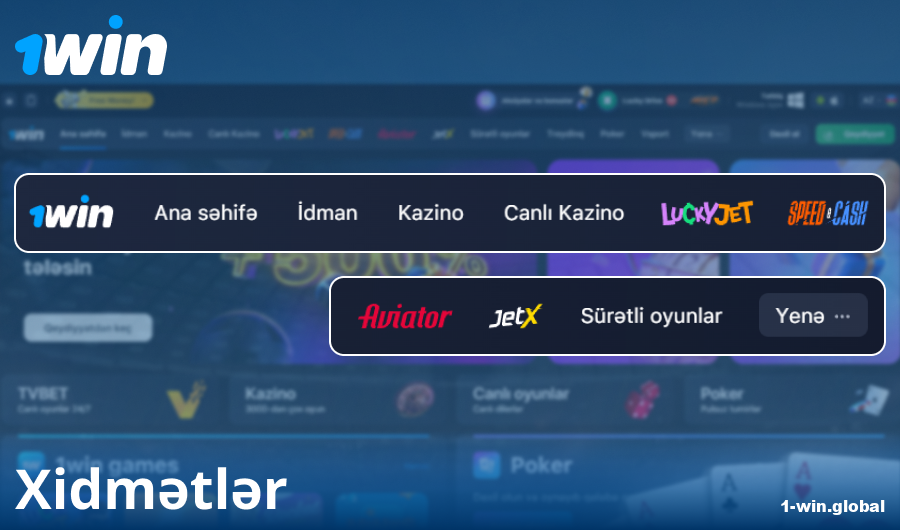 1Win Azərbaycanın sayt funksionallığı