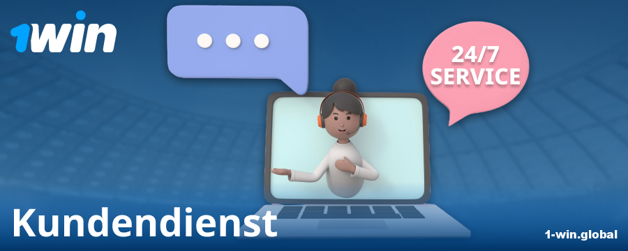 Support-Kontakte für Wettende bei 1Win DE