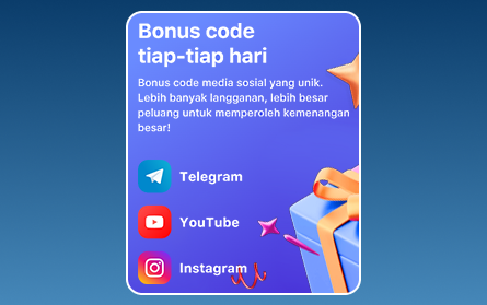 Bonus media sosial untuk pemain 1Win