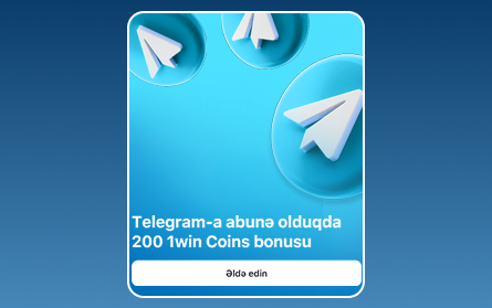 1Win AZ Telegram-a abunə olmaq